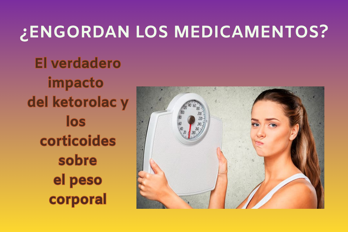 Medicamentos antiinflamatorios en primer plano, representando el debate sobre su relación con el aumento de peso.